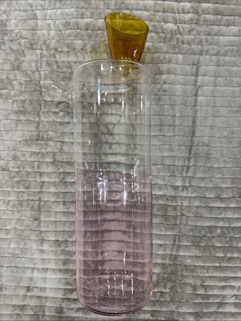 Pink Glass Carafe- Trevasi Borosilicate gorgeous